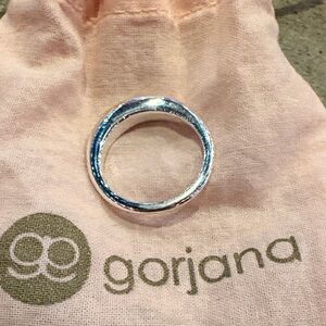 Gorjana Lou stacking ring in silver sz 9